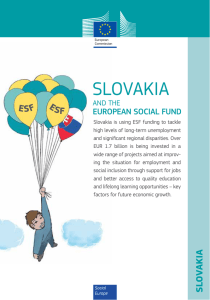 Slovakia and the European Social Fund