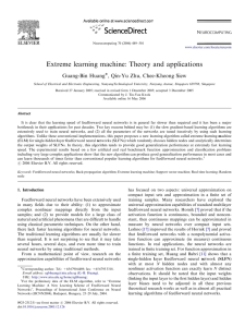 Extreme learning machine: Theory and applications