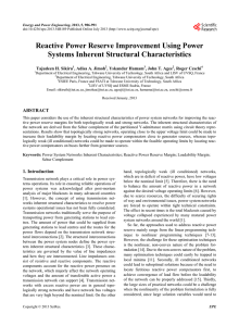 Reactive Power Reserve Improvement Using Power Systems