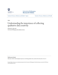 Understanding the importance of collecting qualitative data creatively