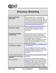 Discovery Streaming
