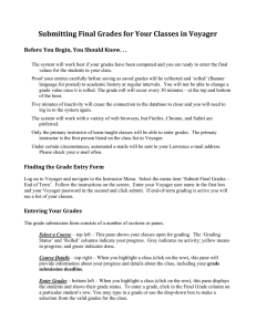 How to Submit Final Grades in Voyager
