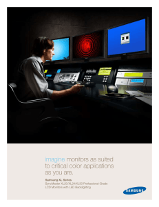 imagine monitors as suited to critical color applications