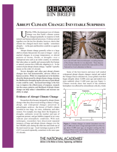 Abrupt Climate Change - National Snow and Ice Data Center