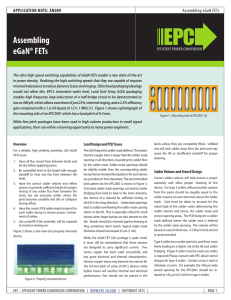 Assembling eGaN® FETs