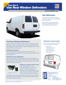 Clear View Van Defroster Brochure