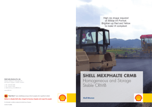 SHELL MEXPHALTE CRMB Homogeneous and Storage Stable