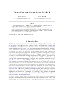 Generalized and Customizable Sets in R