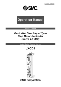 DeviceNet Direct Input Type Step Motor Controller (Servo 24 VDC)