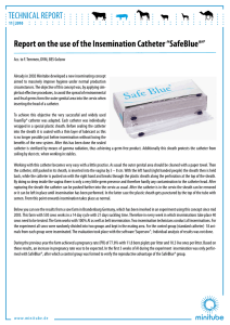 Report on the use of the Insemination Catheter SafeBlue