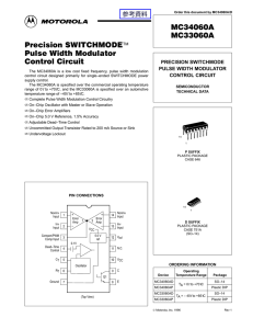 MC34060A MC33060A Precision SWITCHMODE™ Pulse Width