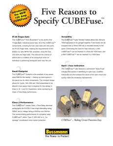 Five Reasons to Specify CUBEFuse.