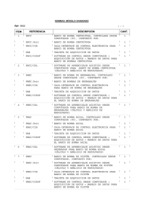 ITEM REFERENCIA DESCRIPCIÓN CANT. 1 PBCC BANCO DE