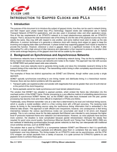 Introduction to Gapped Clocks and PLLs -- AN561