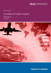 An analysis of London`s exports
