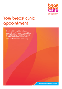 Your breast clinic appointment (BCC 15 pages)