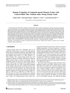 Damage evaluation of composite-special moment frames with