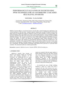 PERFORMANCE EVALUATION OF INVERTED SINE PWM