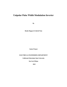 Unipolar Pulse Width Modulation Inverter