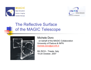The Reflective Surface of the MAGIC Telescope