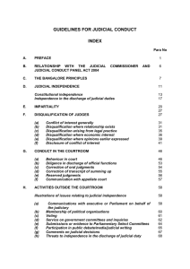 Guidelines for Judicial Conduct