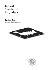 Ethical Standards for Judges - National Center for State Courts