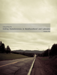 A Road Map for Ending Homelessness in Newfoundland and