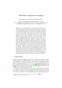 Real-Time Compressive Tracking - The Hong Kong Polytechnic