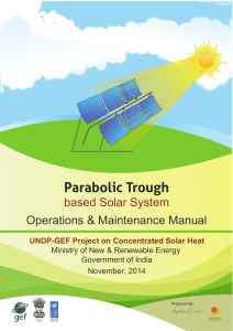 Parabolic Trough - Ministry of New and Renewable Energy