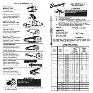 Browning Belt Tensioning Instructions-Form 8082
