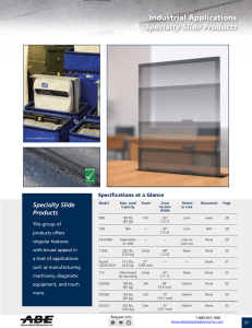 Specialty Slide Products - Above Board Electronics