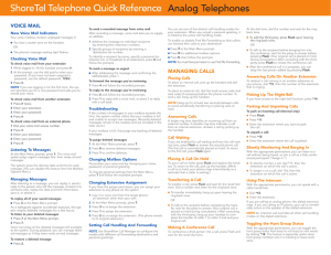 PDF Analog Phone Reference