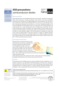 ESD precautions semiconductor diodes