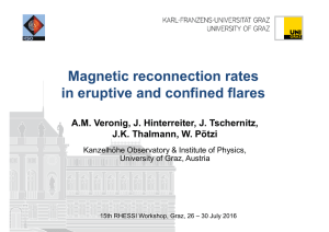 Magnetic reconnection rates in eruptive and confined flares