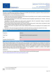 Accreditation of youth volunteering organisations