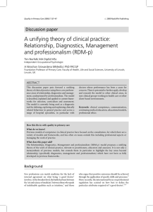 A unifying theory of clinical practice