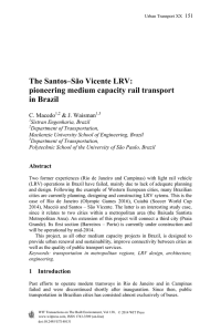 The Santos–São Vicente LRV: pioneering medium