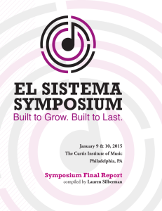 Pre-Symposium - El Sistema USA