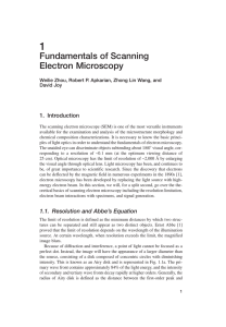 Fundamentals of Scanning Electron Microscopy (SEM).