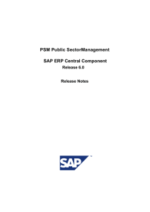 PSM Public SectorManagement SAP ERP Central Component