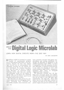 Build the Digital logic microlab.