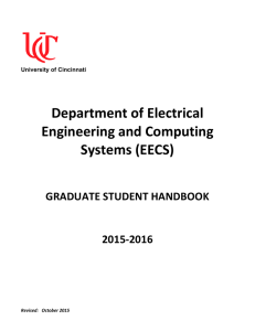 Department of Electrical Engineering and Computing Systems (EECS)