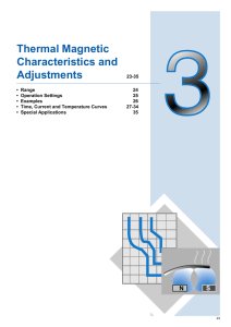 Thermal Magnetic Characteristics and Adjustments