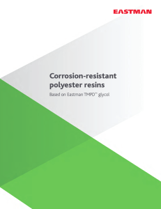 N-349B Corrosion-Resistant Polyester Resins Based on EASTMAN