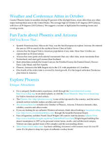 Weather and Conference Attire in October Fun Facts about Phoenix
