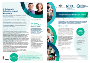 4 page brochure (, 1.1mb) - North Western Melbourne Primary