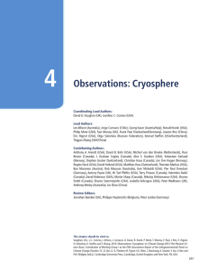 Observations: Cryosphere