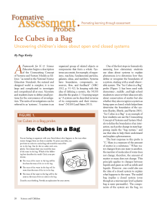 Ice Cubes in a Bag - National Science Teachers Association