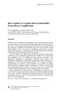 How regular is a regular-interval timetable? From theory to application