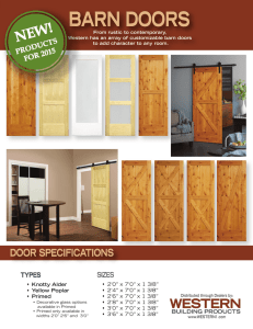 barn doors - Western Building Products